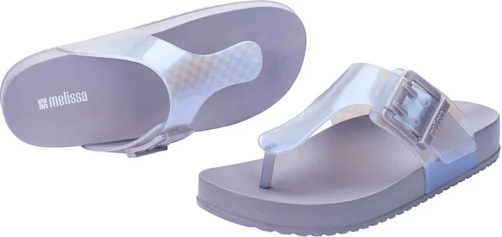 Blue / Grey Cozy Flip Flop - Grey Pearl - Image 2