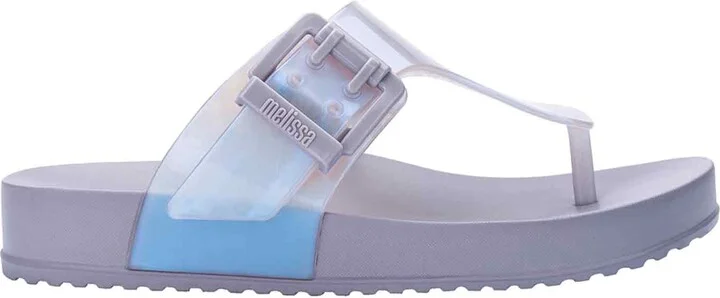 Blue / Grey Cozy Flip Flop - Grey Pearl
