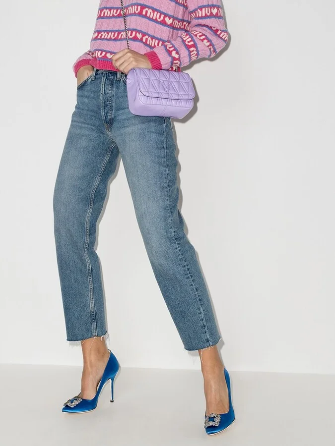 Blue Hangisi 105 Satin Pumps - Image 3