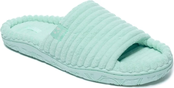 Blue Judy - Jumbo Cord Slipper Slider - Seafoam