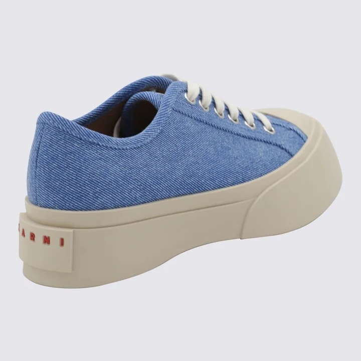 Blue Leather Sneakers - Image 2