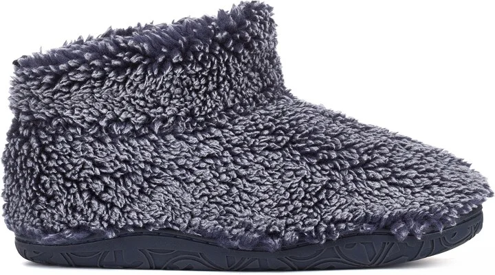 Blue Leonardo - Shorter Length 100% Recycled Snow Tipped Sherpa Slipper Boot - Washed Peacoat Navy - Image 4