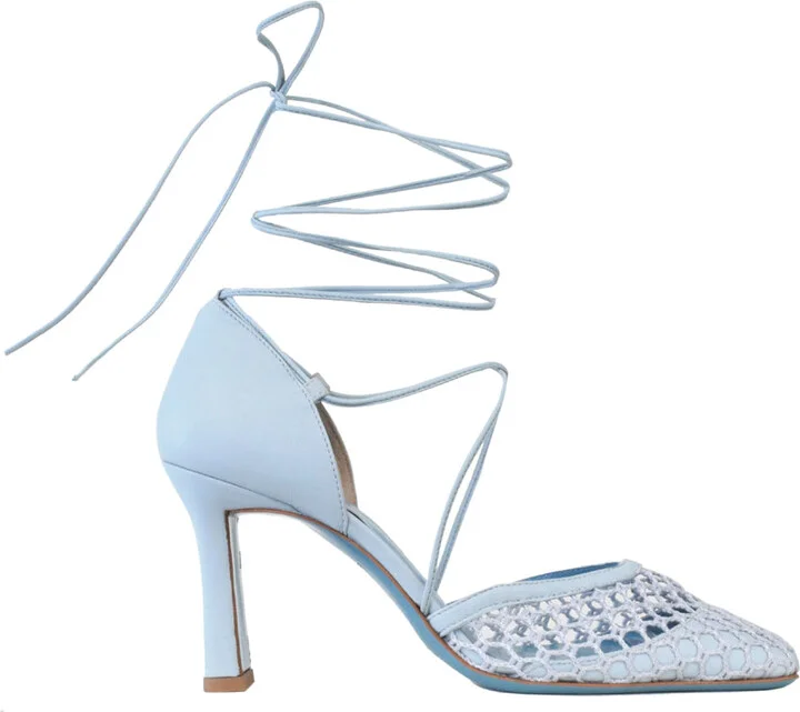 Blue Leone Sling In Aquamarine Parmasoft/Grey Knots Fabric