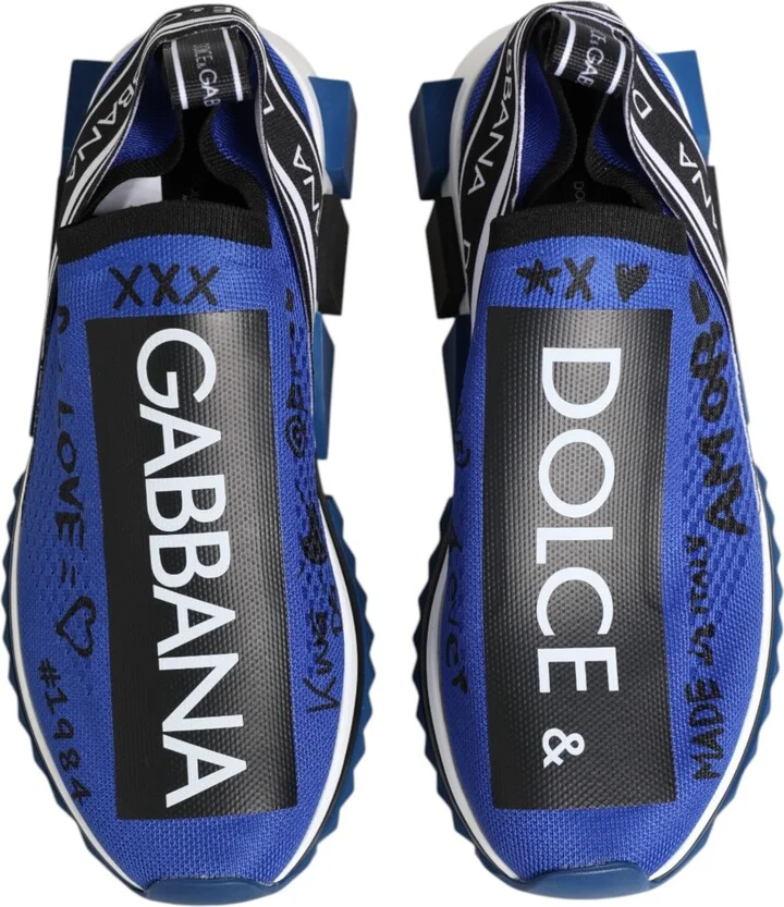 Blue Logo Low Top Sorrento Sneakers Men's Shoes - Image 3