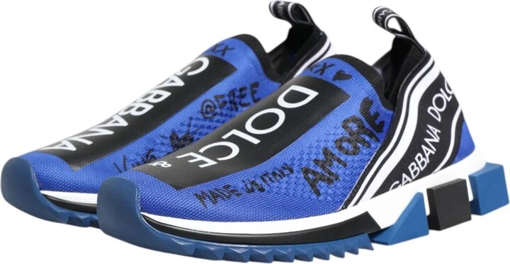 Blue Logo Low Top Sorrento Sneakers Men's Shoes - Image 4