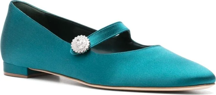 Blue Marijana Ballet Pumps - Image 2