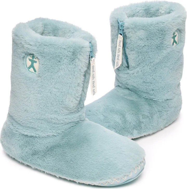 Blue Marilyn - Classic Faux Fur Slipper Boot - Seafoam - Image 3