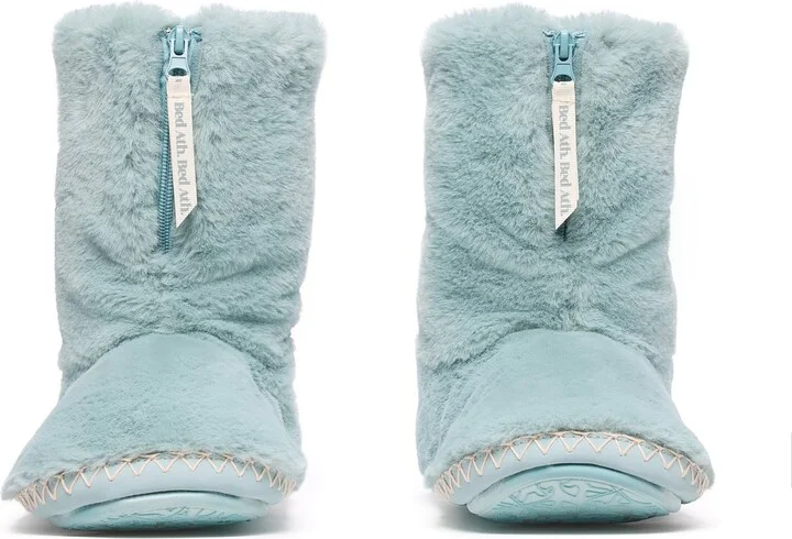 Blue Marilyn - Classic Faux Fur Slipper Boot - Seafoam - Image 4