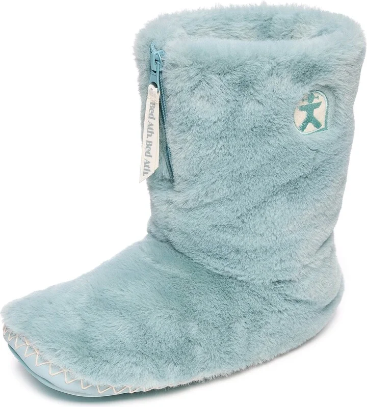 Blue Marilyn - Classic Faux Fur Slipper Boot - Seafoam - Image 7