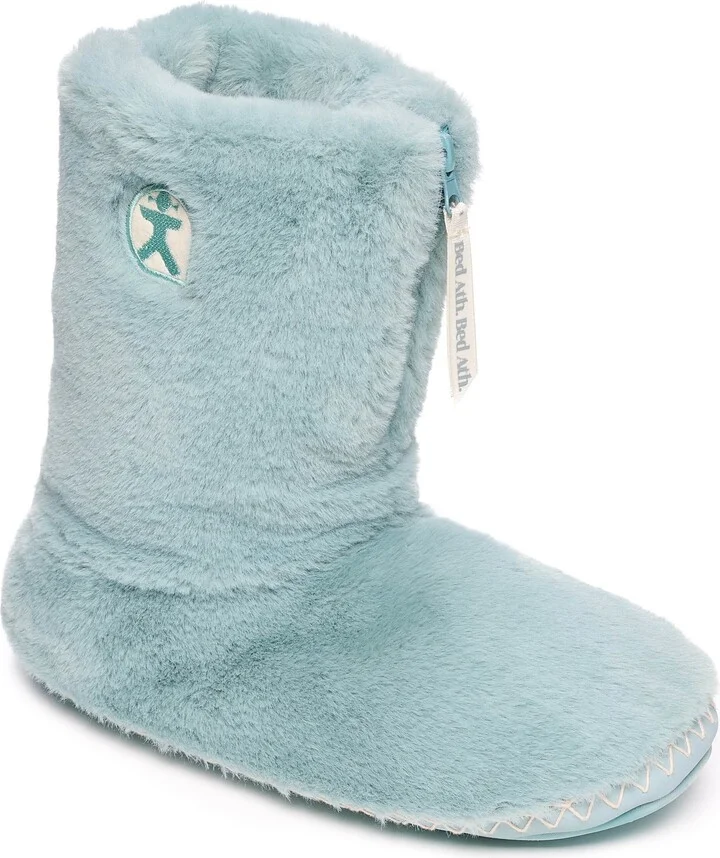Blue Marilyn - Classic Faux Fur Slipper Boot - Seafoam