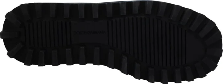 Blue Nylon Boots Padded Mid Calf Men's Shoes - Image 2