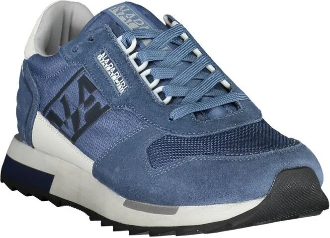 Blue Polyester Men Men's Sneaker - Image 2