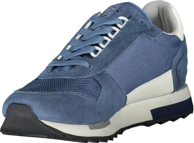 Blue Polyester Men Men's Sneaker - Image 3