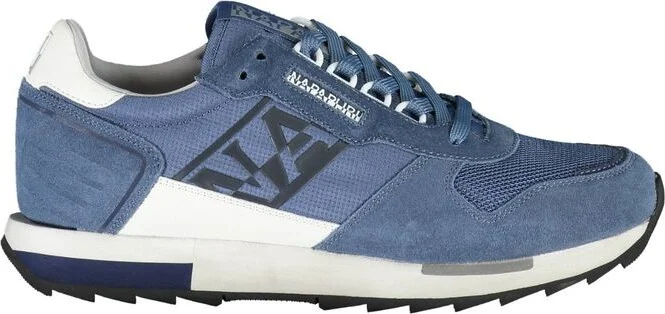 Blue Polyester Men Men's Sneaker