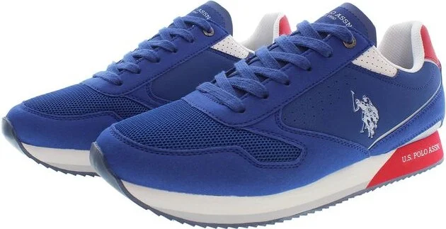 Blue Polyester Men's Sneaker - Image 2