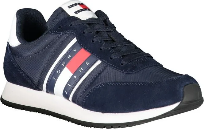 Blue Polyester Men's Sneaker - Image 2
