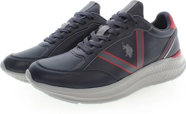 Blue Polyester Men's Sneaker - Image 3