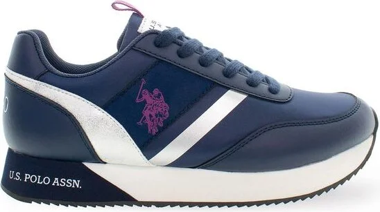Blue Polyester Women's Sneaker