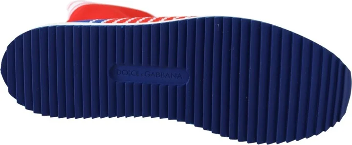 Blue Red Sorrento Logo Sneakers Socks Men's Shoes - Image 2