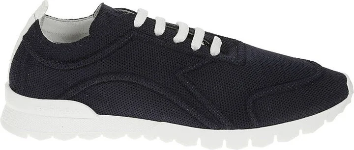 Blue Sneakers With White Accents