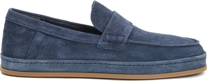 Blue Suede Slip-On