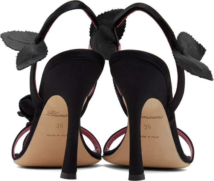 Blumarine Black Sofia 120 Heeled Sandals - Image 2