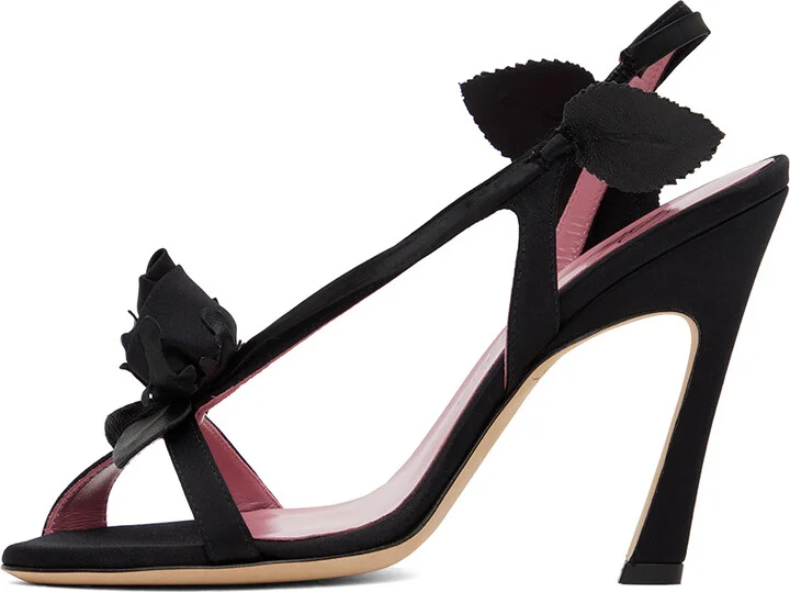 Blumarine Black Sofia 120 Heeled Sandals - Image 3