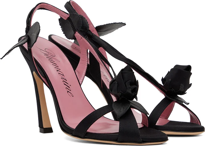 Blumarine Black Sofia 120 Heeled Sandals - Image 4