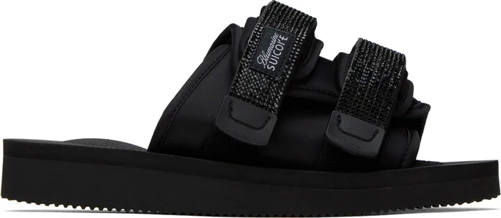Blumarine Black Suicoke Edition Moto Sandals