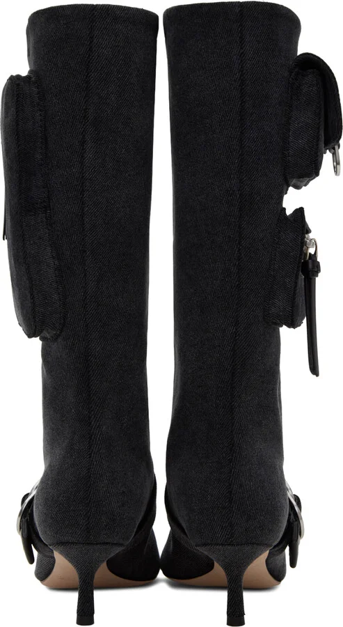 Blumarine Blue Jeanne Boots - Image 2