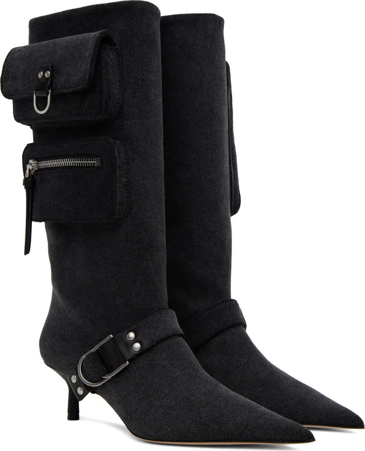 Blumarine Blue Jeanne Boots - Image 4