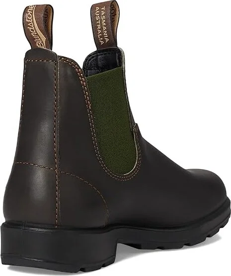 Blundstone BL519 Boots Stout Brown/Green : AU 6 (US Men's 7 - US Women's 9) Medium, Leather - Image 4