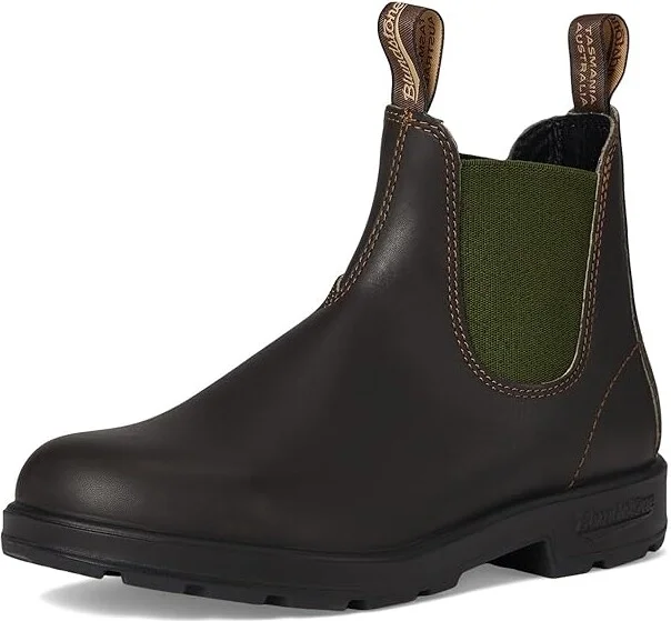 Blundstone BL519 Boots Stout Brown/Green : AU 6 (US Men's 7 - US Women's 9) Medium, Leather - Image 5
