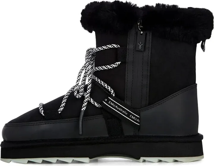 Blurred lace-up snow boots - Image 2