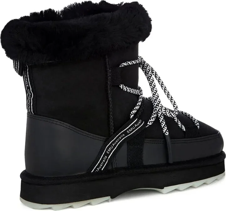 Blurred lace-up snow boots - Image 3