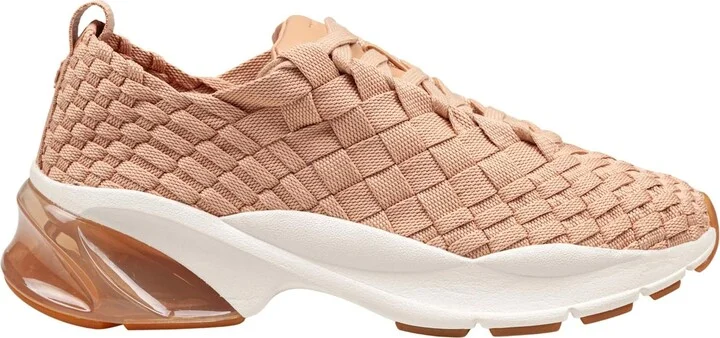 Blush Woven Fabric Trainer Sneakers