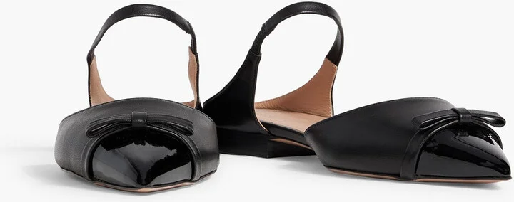 Blythe 10 bow-detailed leather point-toe flats - Image 2