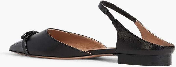 Blythe 10 bow-detailed leather point-toe flats - Image 3