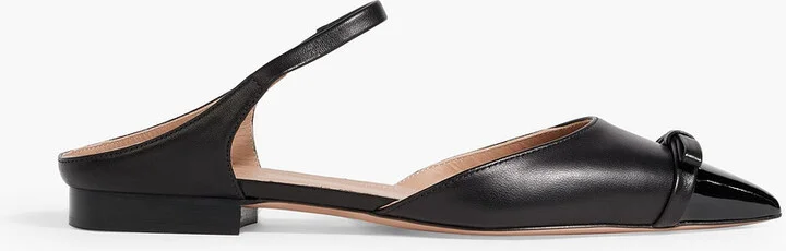Blythe 10 bow-detailed leather point-toe flats