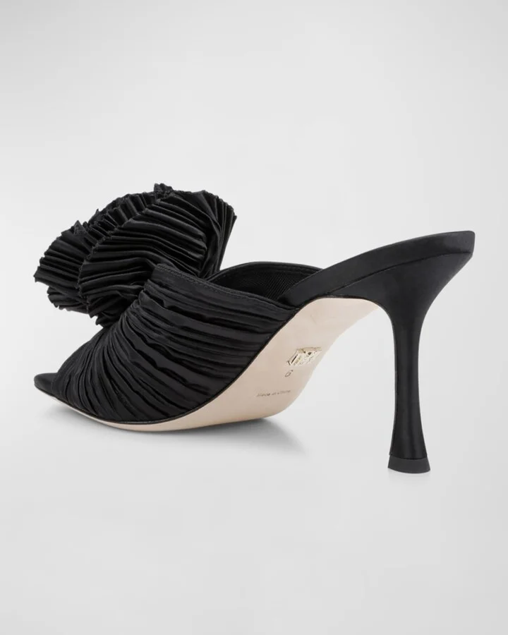 Blythe Silk Flower Mule Sandals - Image 3