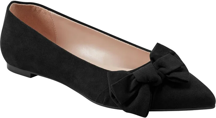 BNSOPHY2 Womens Bow Manmade Flat Shoes