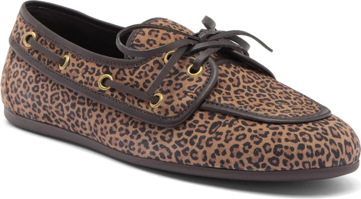 Tan Black Cheetah Suede