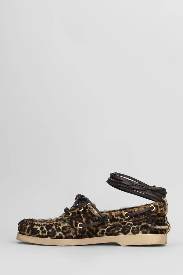 Boat Loafers In Animalier Pony Skin - Image 3