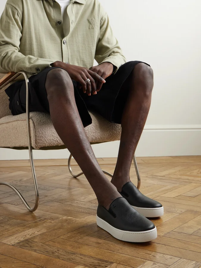 Boatissimo Cross-Grain Leather Slip-On Sneakers - Image 2
