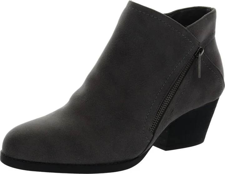 Bobbi Womens Faux Suede Ankle Booties
