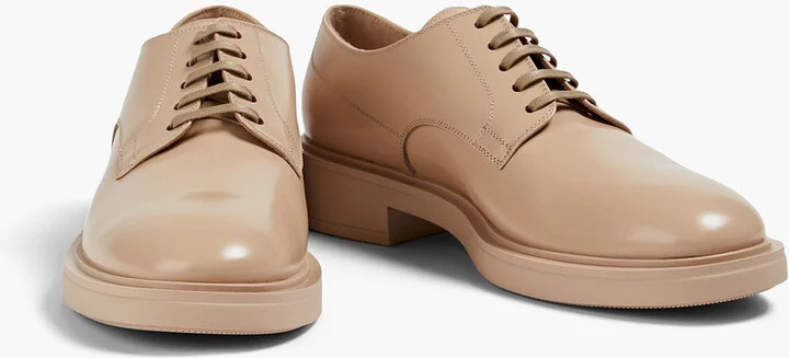 Bobby glossed-leather brogues - Image 2