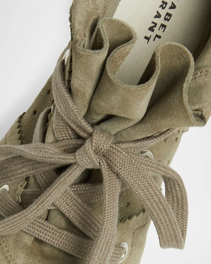 Bobby Suede Wedge Sneakers - Image 2