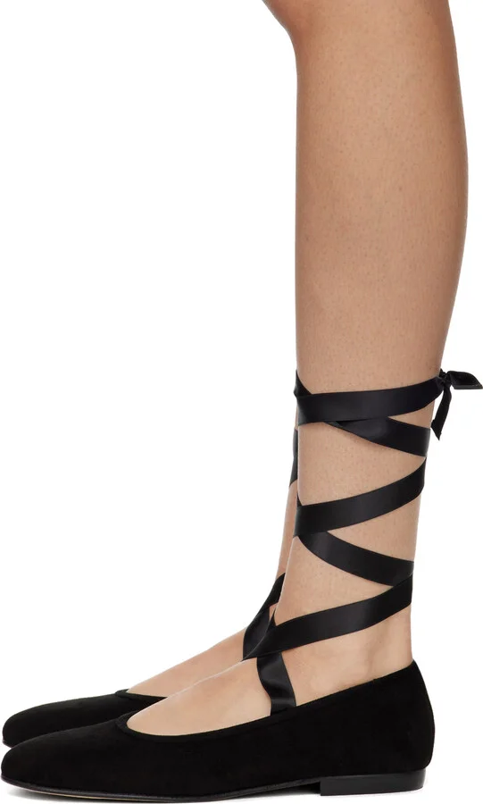Bode Black Musette Ballerina Flats - Image 3