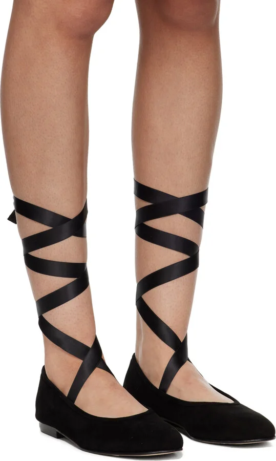 Bode Black Musette Ballerina Flats - Image 4