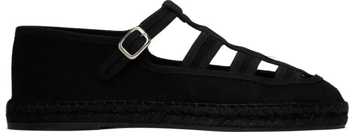 Bode Black Peggy Espadrilles